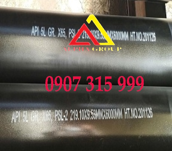 Thép ống phi 219.1x9.53 ( dày 9.53mm/ly/li) API5L Gr.B/ASTM A106/A53 Gr.B