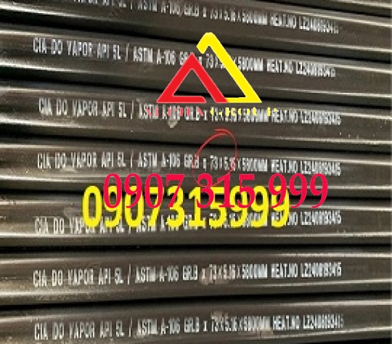 Thép ống đúc phi 73 dày 12/13/14/15mmlyli ASTM A106/API5L/A53/X52/SCH40/SCH80