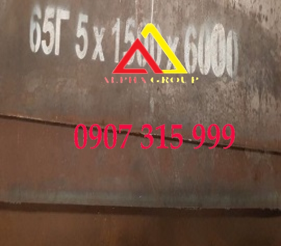 Thép tấm 65MN dày 5mm(5ly/5li)chịu mài mòn, hợp kim mangan, carbon cao