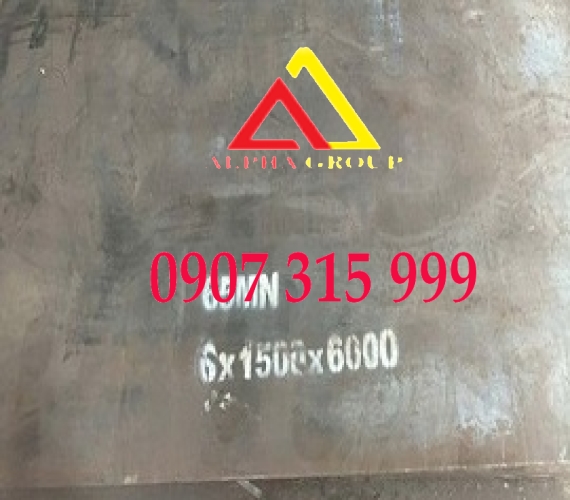 Thép tấm 65MN dày 6mm(6ly/6li)chịu mài mòn, hợp kim mangan, carbon cao
