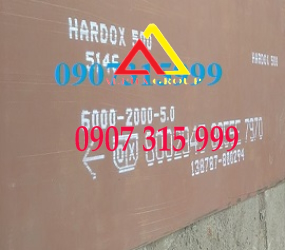 Thép tấm Hardox 500 dày 3ly 4ly 5ly 6ly 7ly 8ly 10ly 12ly 14ly 16ly 18ly