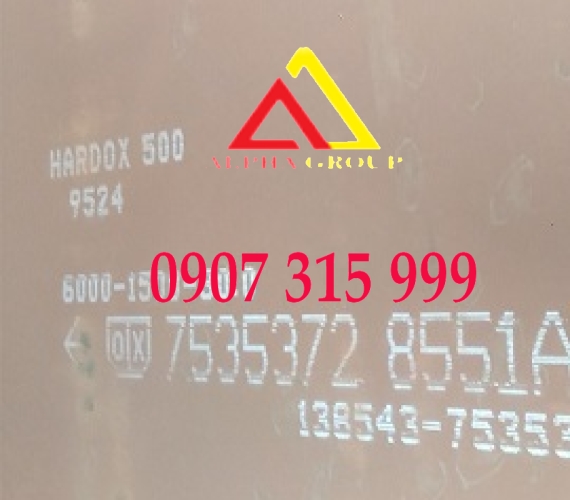 Thép tấm Hardox 500 dày 30mm