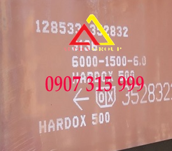 THÉP TẤM HARDOX 500 DÀY 6MM/6LI /6LY