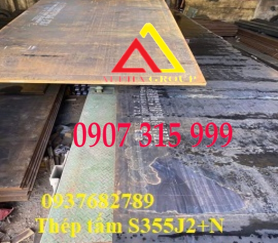 Thép tấm S355J2+N EN10025 Nisco dày 70x2000x12000mm/ly
