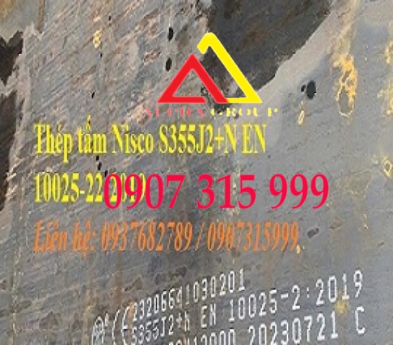 Thép tấm Nisco S355JR+N 10ly 12ly 14ly 16ly 18ly 20ly 25ly 30ly 35ly 40ly 45ly 50ly