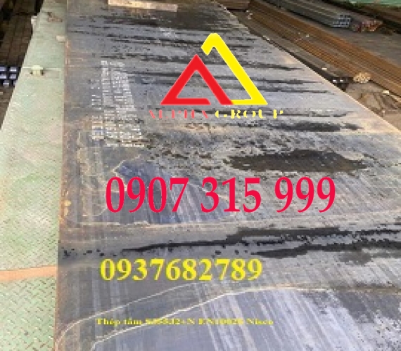 Thép tấm S355J2+N EN10025 Nisco dày 30x2000x12000mm/ly