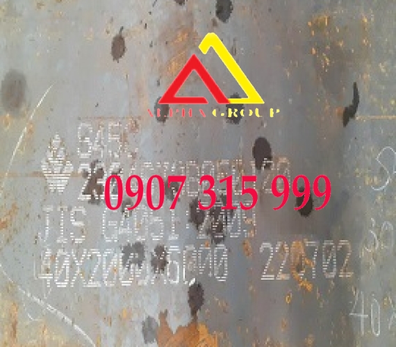 Thép tấm S45C dày 40mmly (40x2000x12000)