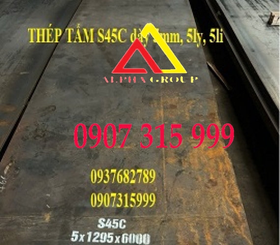 THÉP TẤM S45C DÀY 5MM