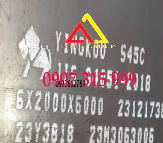 Thép tấm C45 S45C dày 6mm, 6ly, 6li