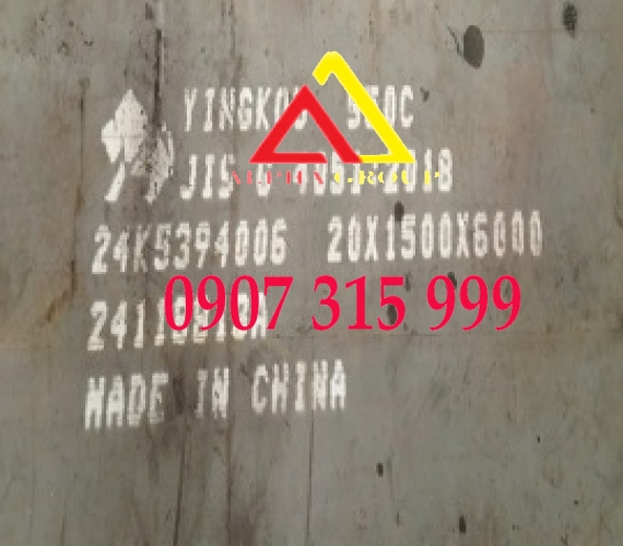 Thép tấm S50C dày 20MM/20LY YINGKOU Trung Quốc theo tiêu chuẩn JIS G4051