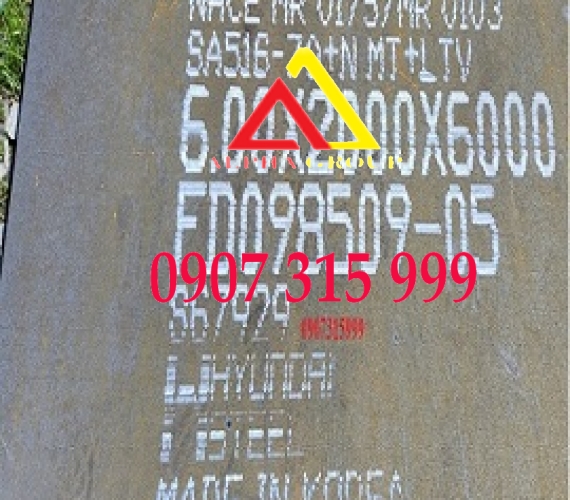 THÉP TẤM ASME SA516 / ASTM A516 dày 6/8/10/12/14/16/18/20/22/25/30mm-ly